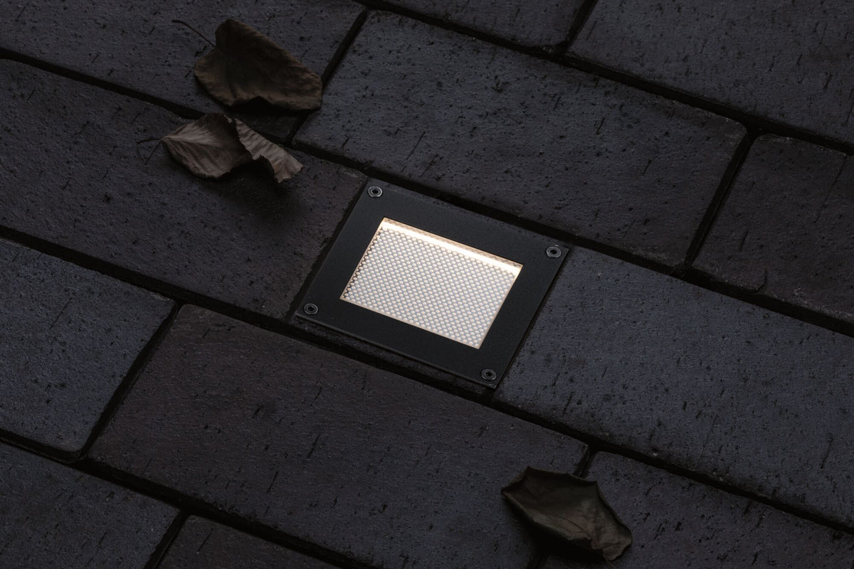 Paulmann Solar LED Bodeneinbauleuchte Domenic IP67 eckig 80x80mm 3000K 0,1W 1lm  Schwarz Kunststoff