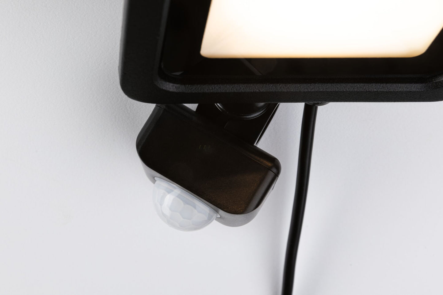 Paulmann Park + Light LED Außenwandleuchte Bimea mit Bewegungsmelder IP65 eckig 103x23mm 3000K 4,5W 430lm 12V  Schwarz Metall