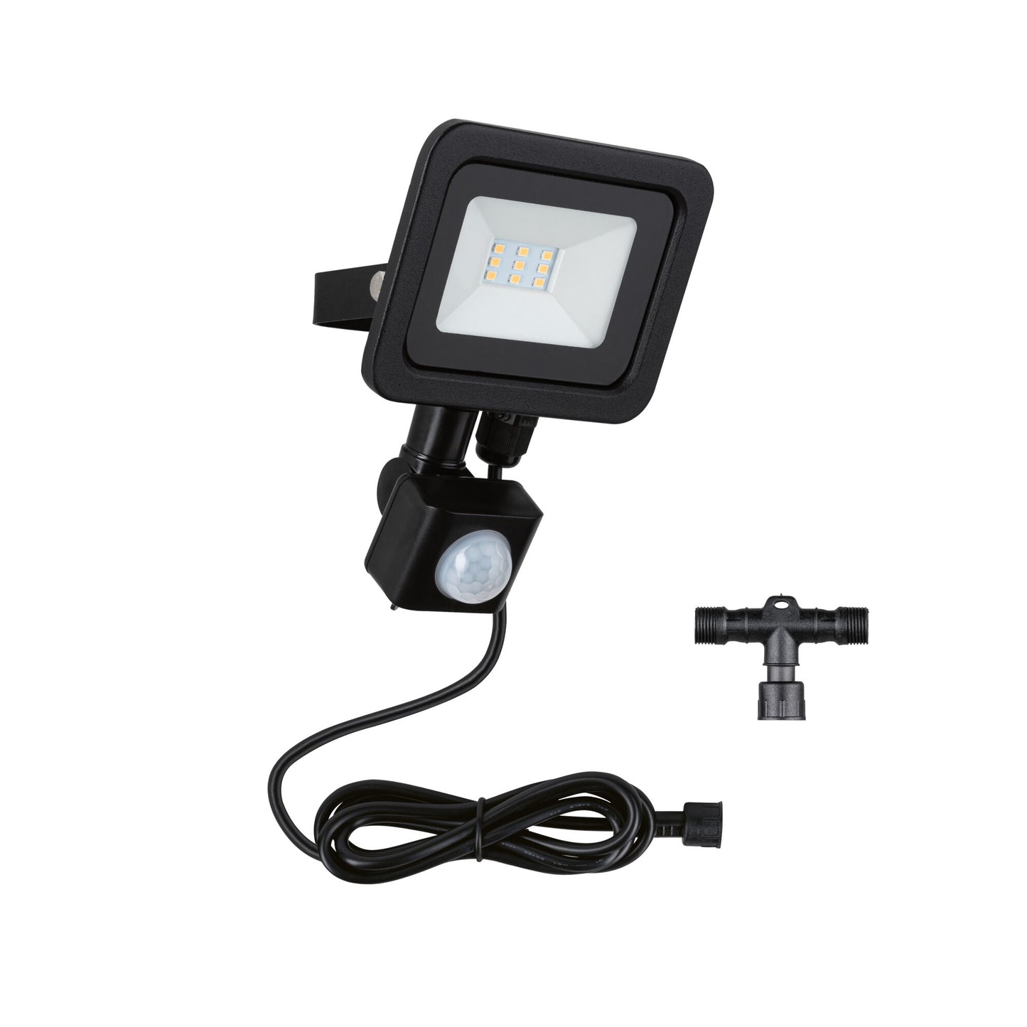 Paulmann Park + Light LED Außenwandleuchte Bimea mit Bewegungsmelder IP65 eckig 103x23mm 3000K 4,5W 430lm 12V  Schwarz Metall