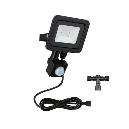Paulmann Park + Light LED Außenwandleuchte Bimea mit Bewegungsmelder IP65 eckig 103x23mm 3000K 4,5W 430lm 12V  Schwarz Metall