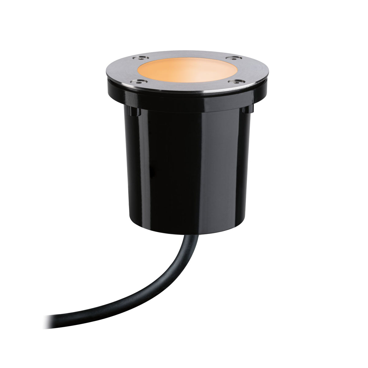 Paulmann Plug & Shine LED Bodeneinbauleuchte Smart Home Zigbee Tunable Warm IP65 rund Tunable Warm 4,6W Schwarz,Edelstahl
