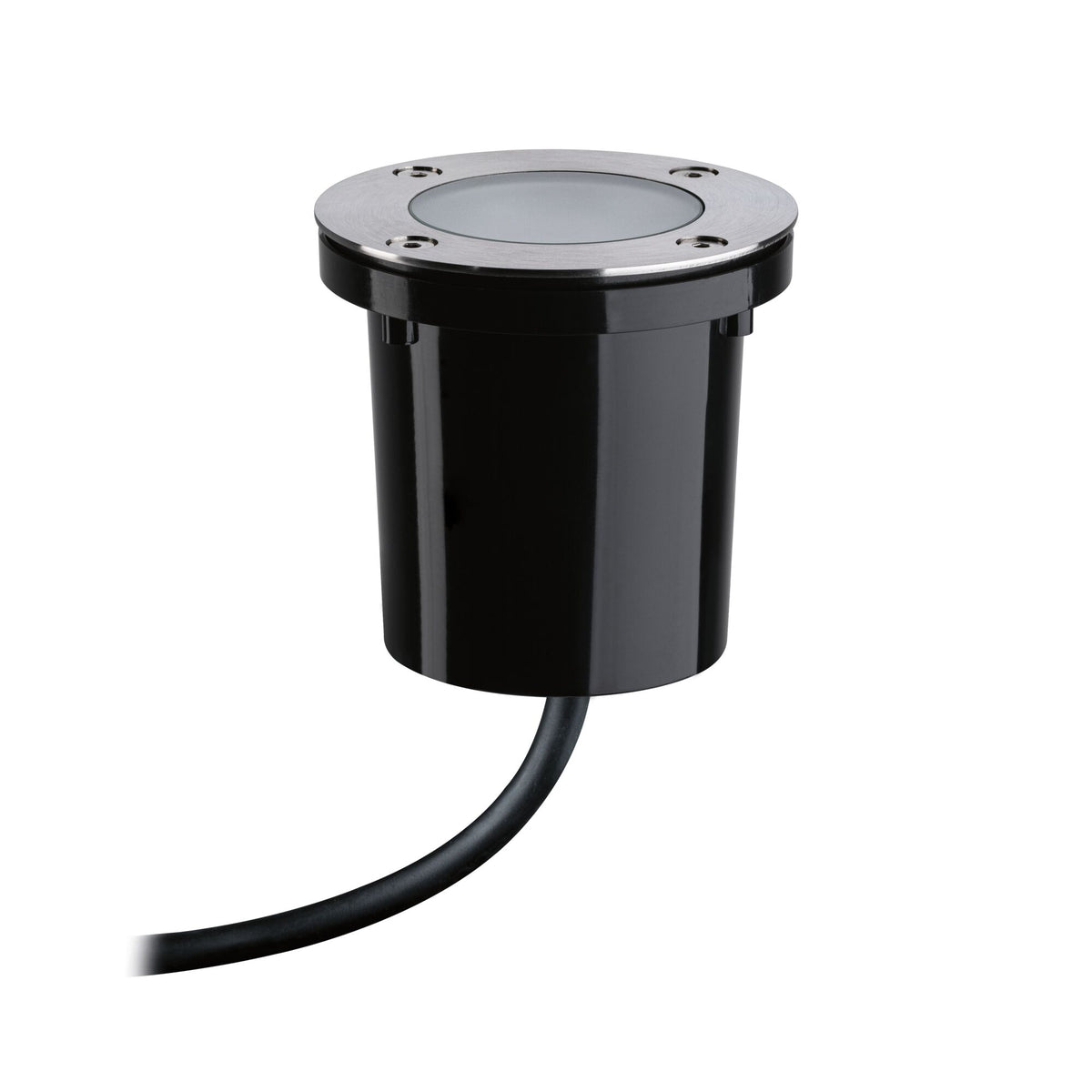 Paulmann Plug & Shine LED Bodeneinbauleuchte Smart Home Zigbee Tunable Warm IP65 rund Tunable Warm 4,6W Schwarz,Edelstahl