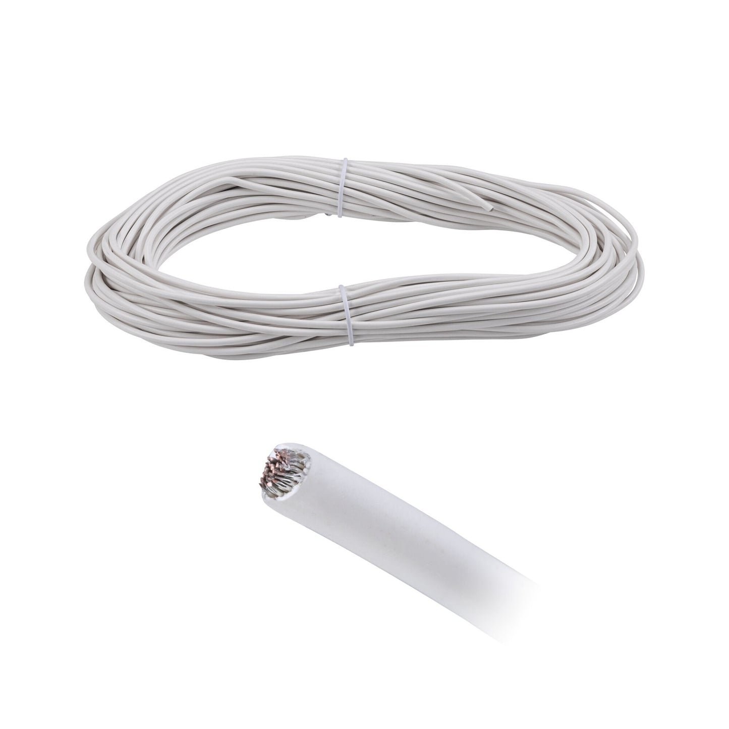 Paulmann Seilsystem Spannseil Corduo isoliert 20m 2,5qmm  Weiß