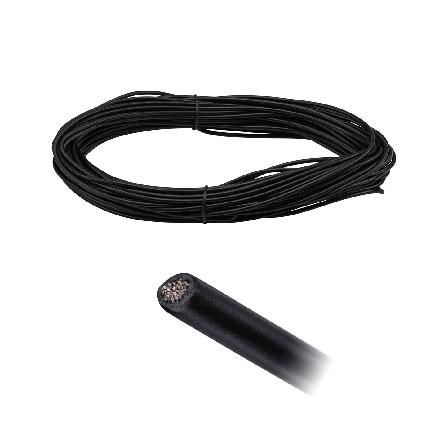 Paulmann Seilsystem Spannseil Corduo isoliert 20m 2,5qmm  Schwarz
