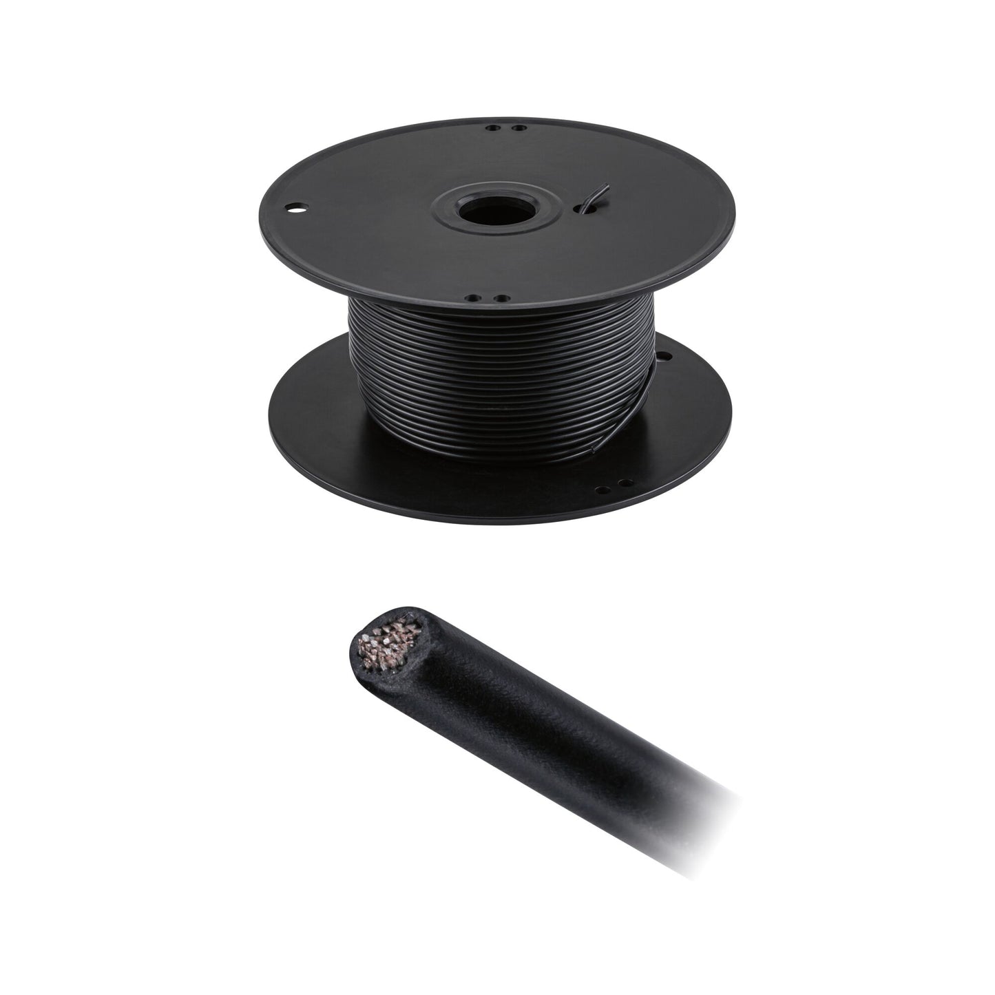 Paulmann Seilsystem Spannseil Corduo isoliert 100m 2,5qmm  Schwarz