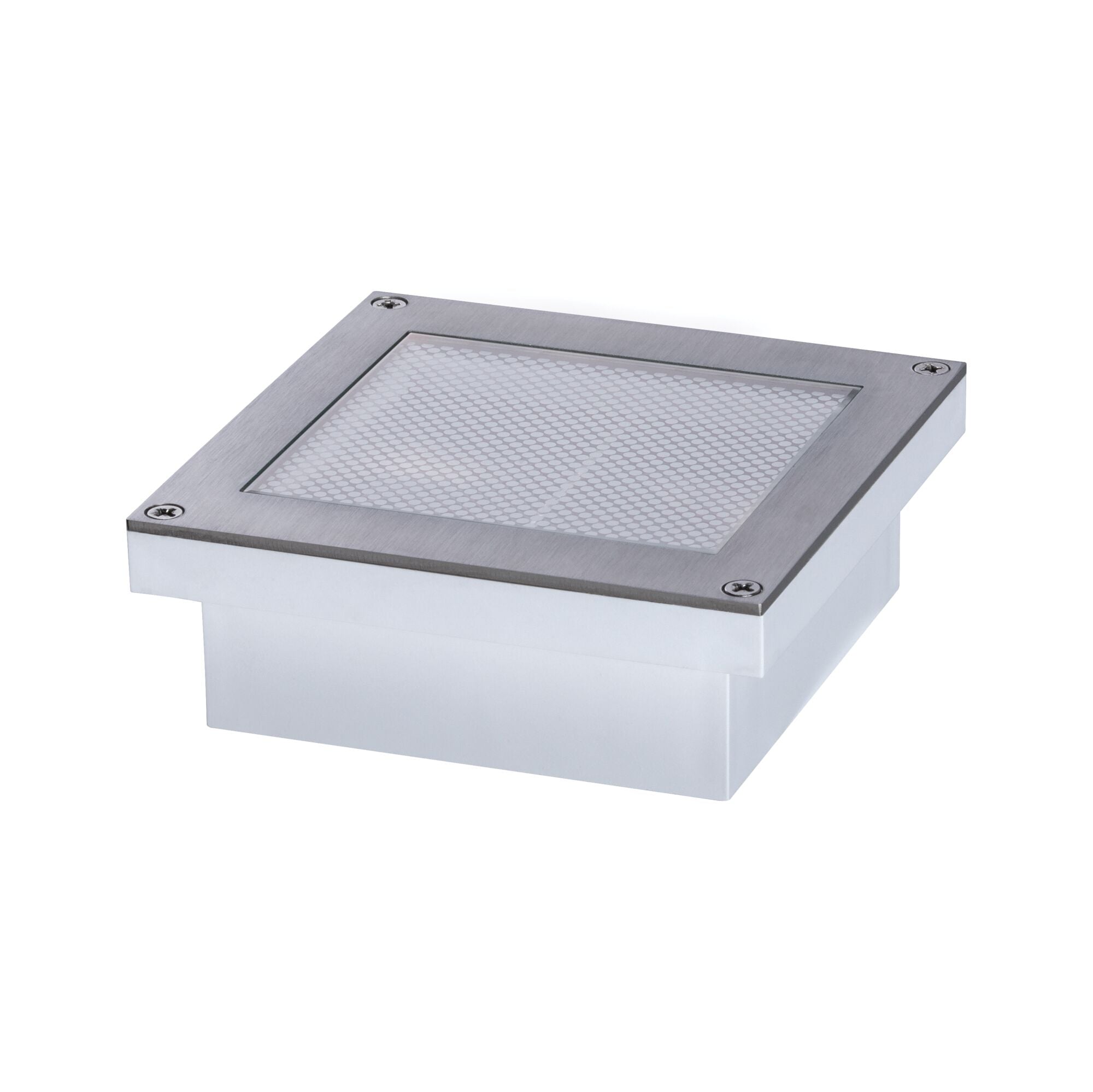 Paulmann Smart Home Zigbee LED Bodeneinbauleuchte Brick Tunable Warm IP67 eckig 100x100mm Tunable Warm 1W 18lm 230V Edelstahl Edelstahl