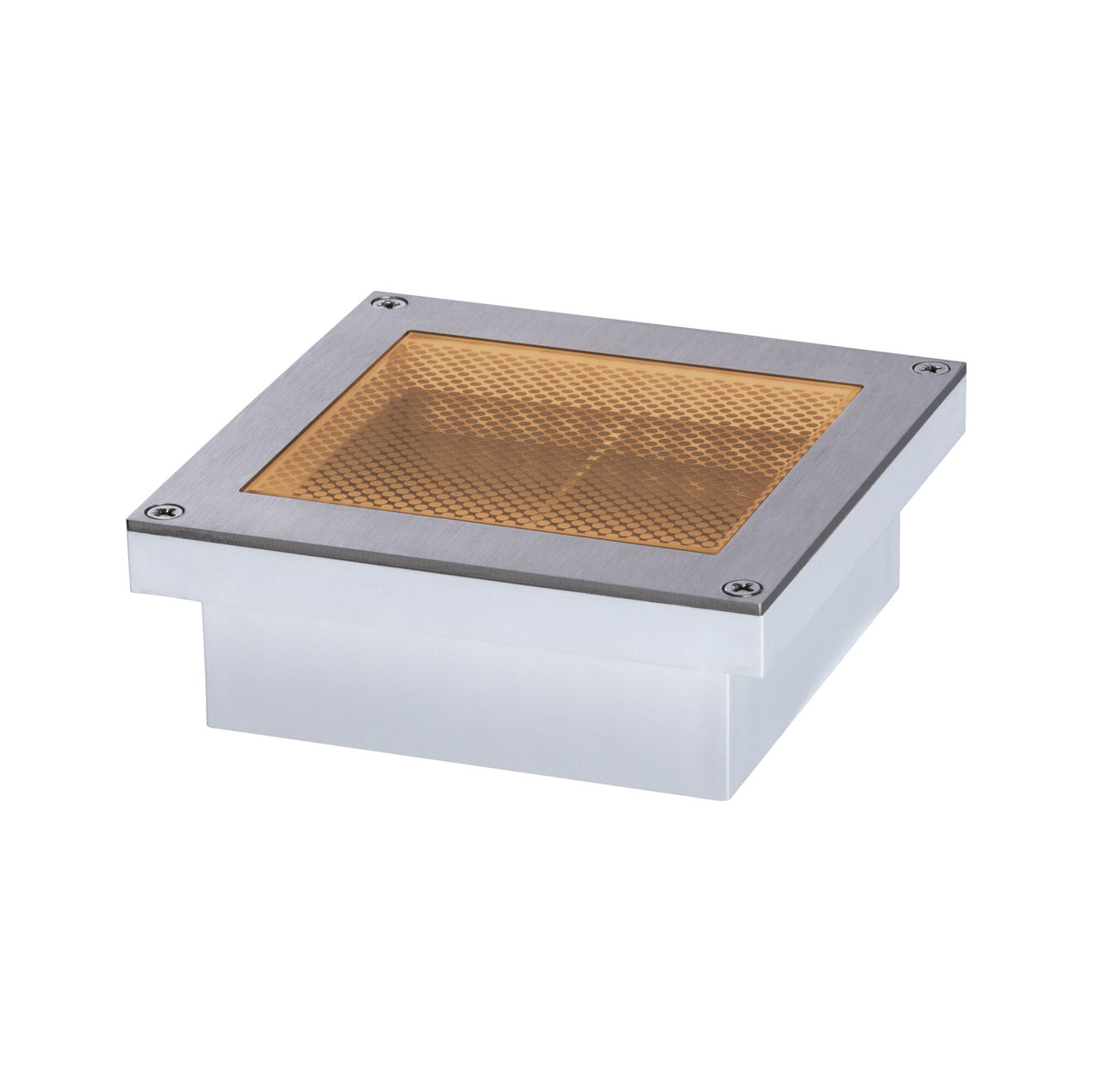 Paulmann Smart Home Zigbee LED Bodeneinbauleuchte Brick Tunable Warm IP67 eckig 100x100mm Tunable Warm 1W 18lm 230V Edelstahl Edelstahl