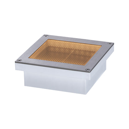 Paulmann Smart Home Zigbee LED Bodeneinbauleuchte Brick Tunable Warm IP67 eckig 100x100mm Tunable Warm 1W 18lm 230V Edelstahl Edelstahl