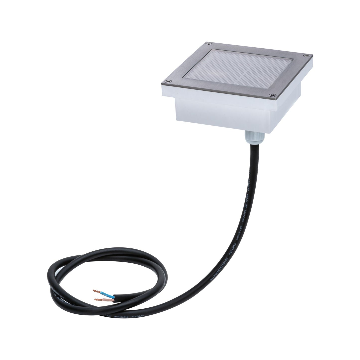 Paulmann Smart Home Zigbee LED Bodeneinbauleuchte Brick Tunable Warm IP67 eckig 100x100mm Tunable Warm 1W 18lm 230V Edelstahl Edelstahl