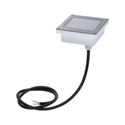 Paulmann Smart Home Zigbee LED Bodeneinbauleuchte Brick Tunable Warm IP67 eckig 100x100mm Tunable Warm 1W 18lm 230V Edelstahl Edelstahl