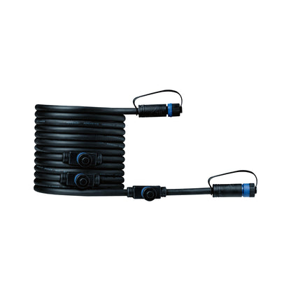 Paulmann Plug & Shine Kabel 5m 4 Ausgänge IP68 Schwarz