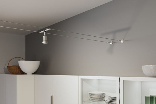 Paulmann CorDuo Seilsystem Montageset Chrom matt
