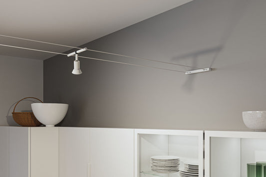 Paulmann CorDuo Seilsystem Montageset  2er-Set Weiß matt