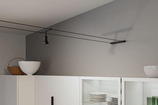 Paulmann CorDuo Seilsystem Montageset  2er-Set Schwarz matt