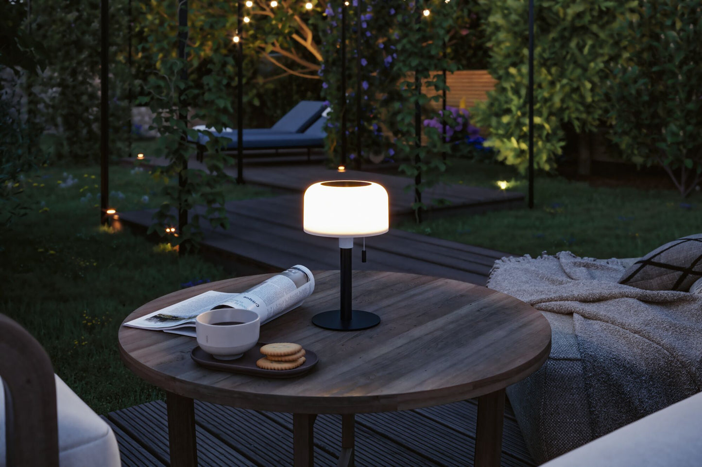 Paulmann Solar Akkuleuchte Bartja IP44 dimmbar 2700K Schwarz