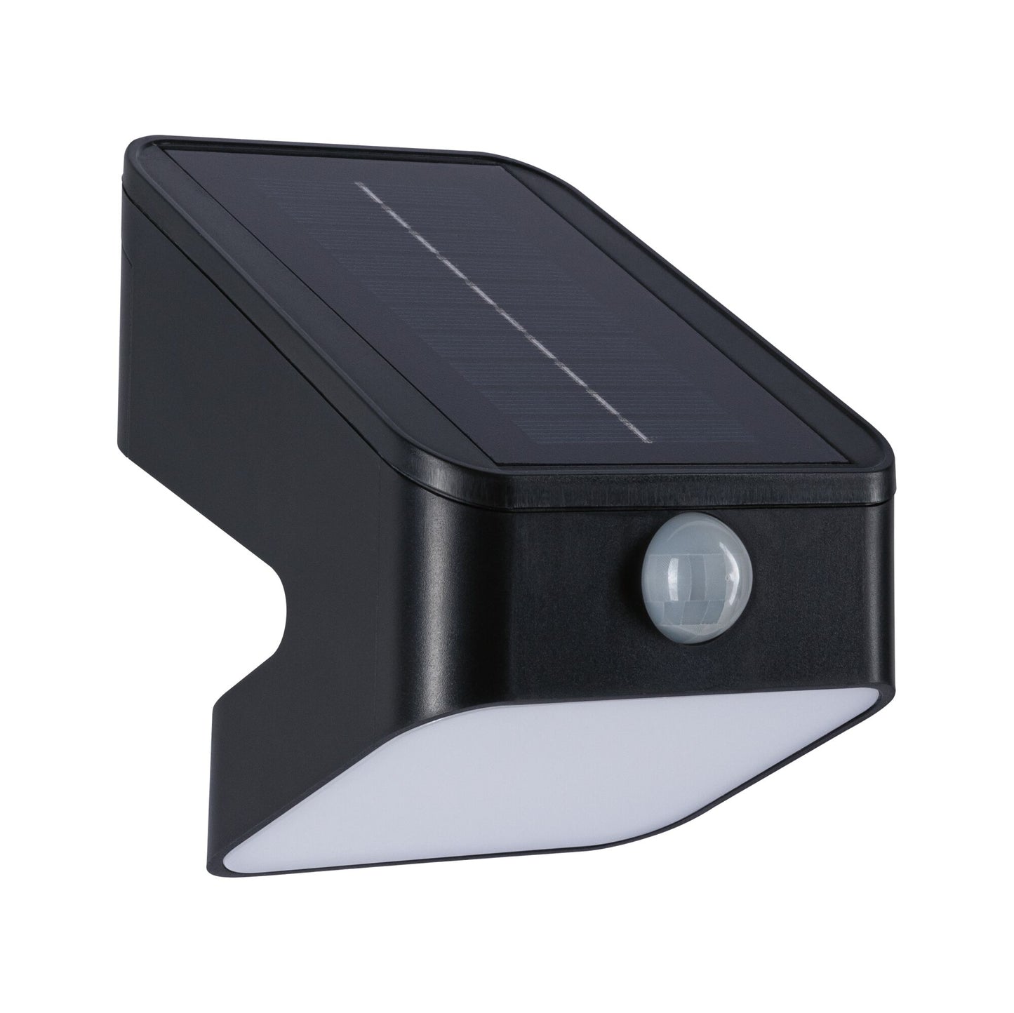 Paulmann Solar LED Wandfluter Lesly Dämmerungsgesteuerter Bewegungsmelder (IR) IP65 eckig 113x126mm 3000K 5,5W 400lm 3,7V  Anthrazit Kunststoff