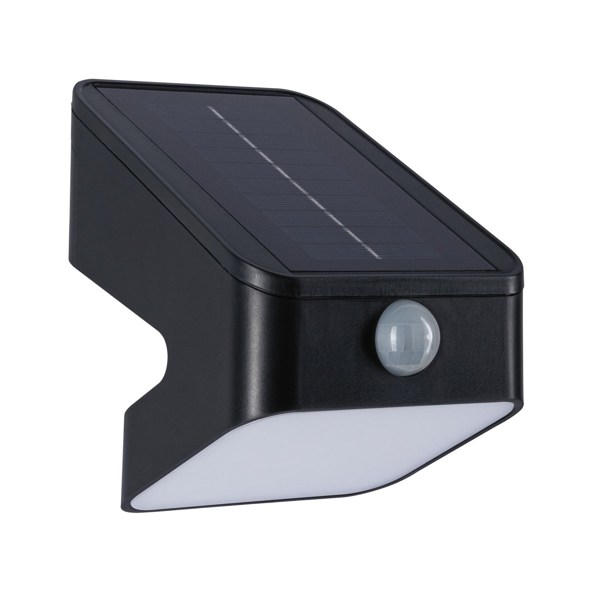 Paulmann Solar LED Wandfluter Lesly Dämmerungsgesteuerter Bewegungsmelder (IR) IP65 eckig 113x126mm 3000K 5,5W 400lm 3,7V  Anthrazit Kunststoff