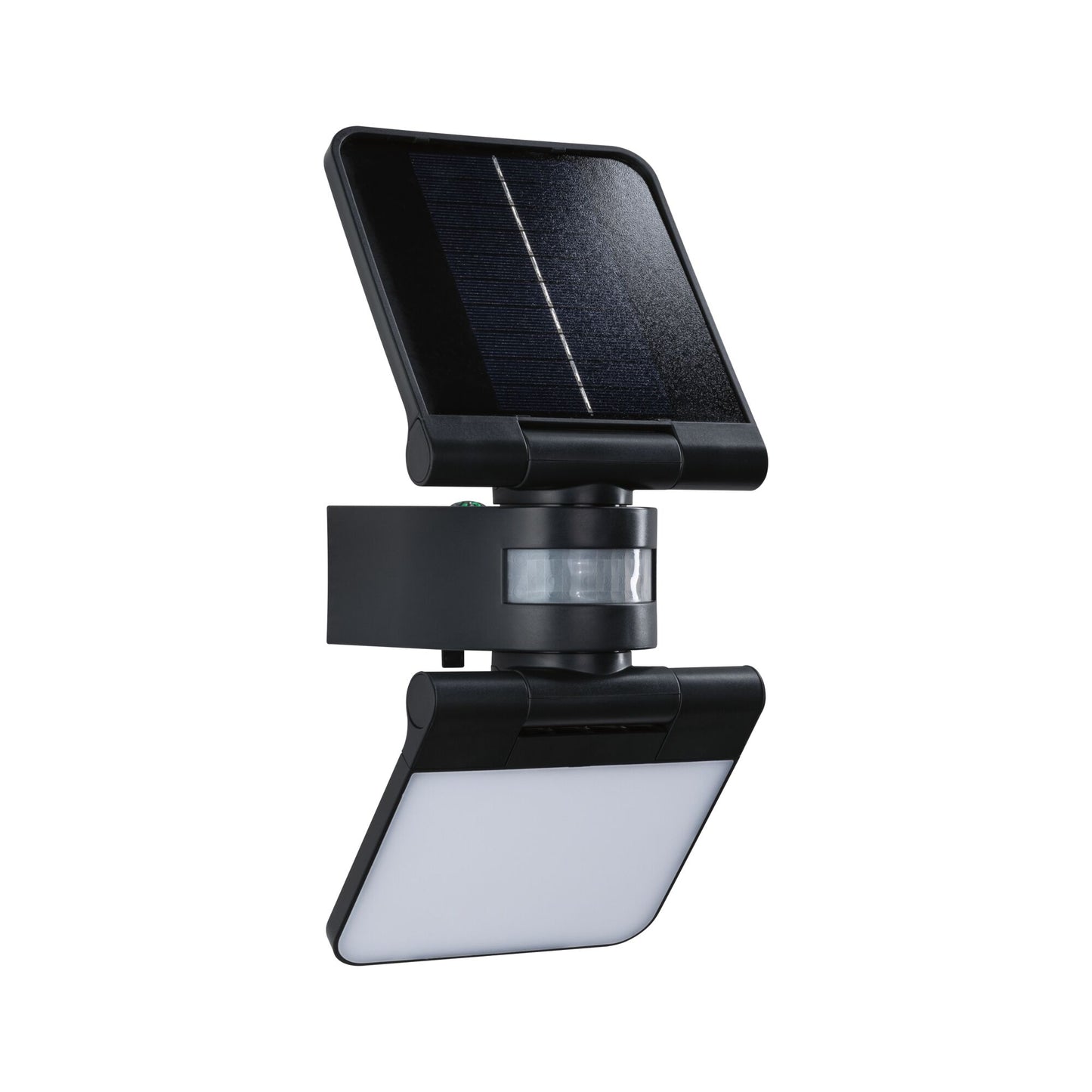 Paulmann Solar LED Wandfluter Lesla Dämmerungsgesteuerter Bewegungsmelder (IR) IP65 eckig 150x130mm 3000K 12,5W 1000lm 3,7V  Anthrazit Kunststoff