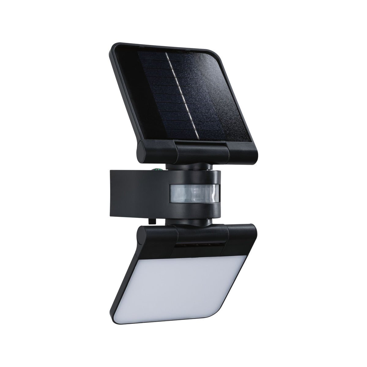 Paulmann Solar LED Wandfluter Lesla Dämmerungsgesteuerter Bewegungsmelder (IR) IP65 eckig 150x130mm 3000K 12,5W 1000lm 3,7V  Anthrazit Kunststoff