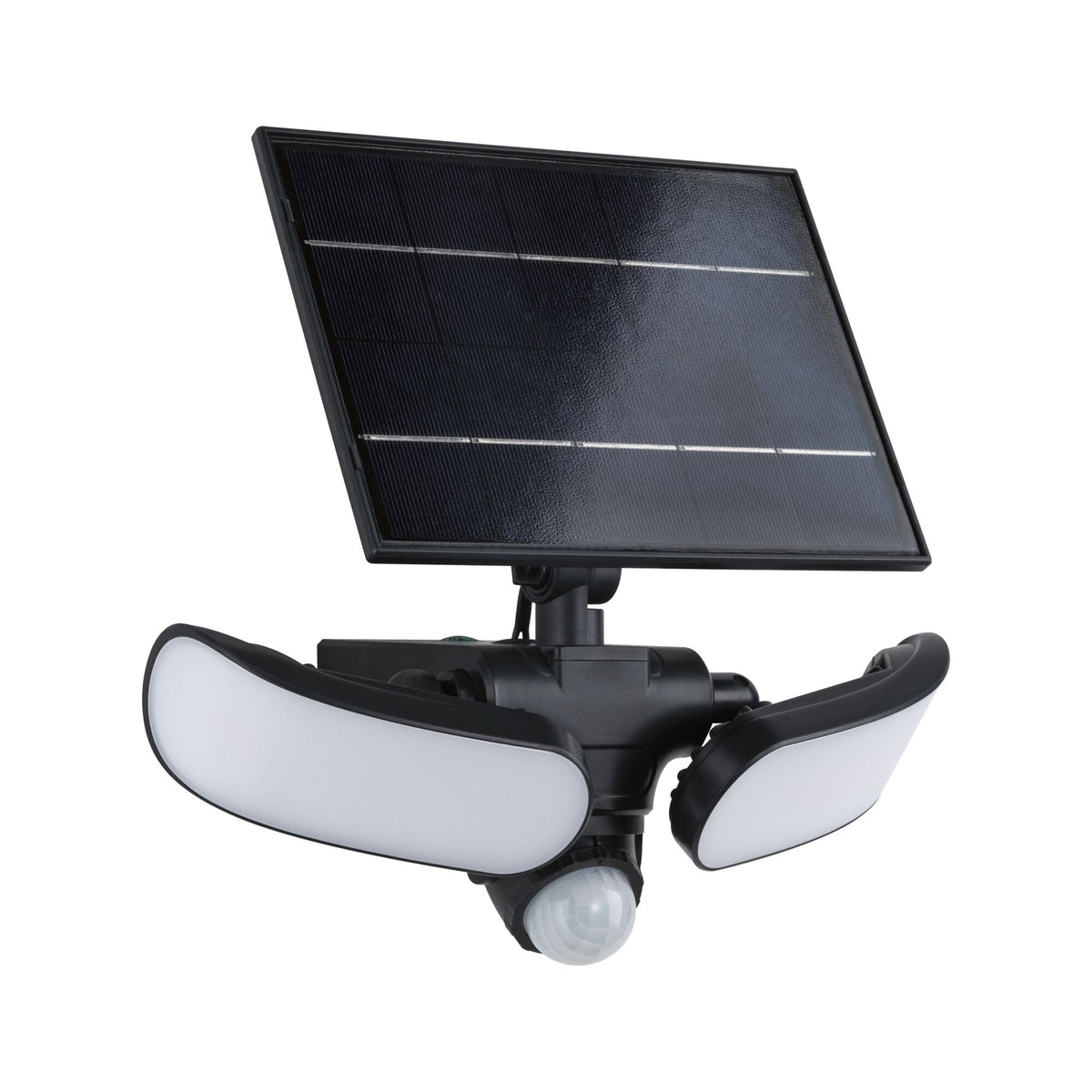 Paulmann Solar LED Wandfluter Sonlig Dämmerungsgesteuerter Bewegungsmelder (IR) IP65 eckig 286x137mm 3000K 2x9W 2x1100lm 3,7V  Anthrazit Kunststoff