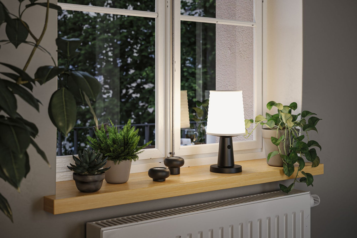 Paulmann Solar LED Tischleuchte Ilanga IP44 2700K 125lm Anthrazit