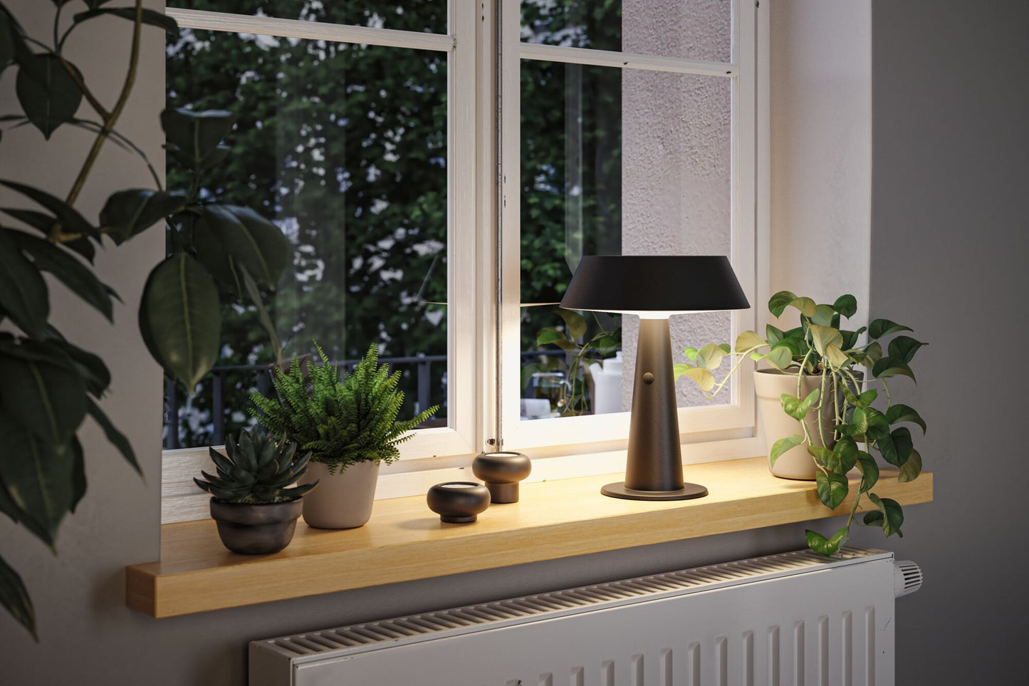 Paulmann Solar LED Tischleuchte Soala 2700K 165lm 2,1W Anthrazit