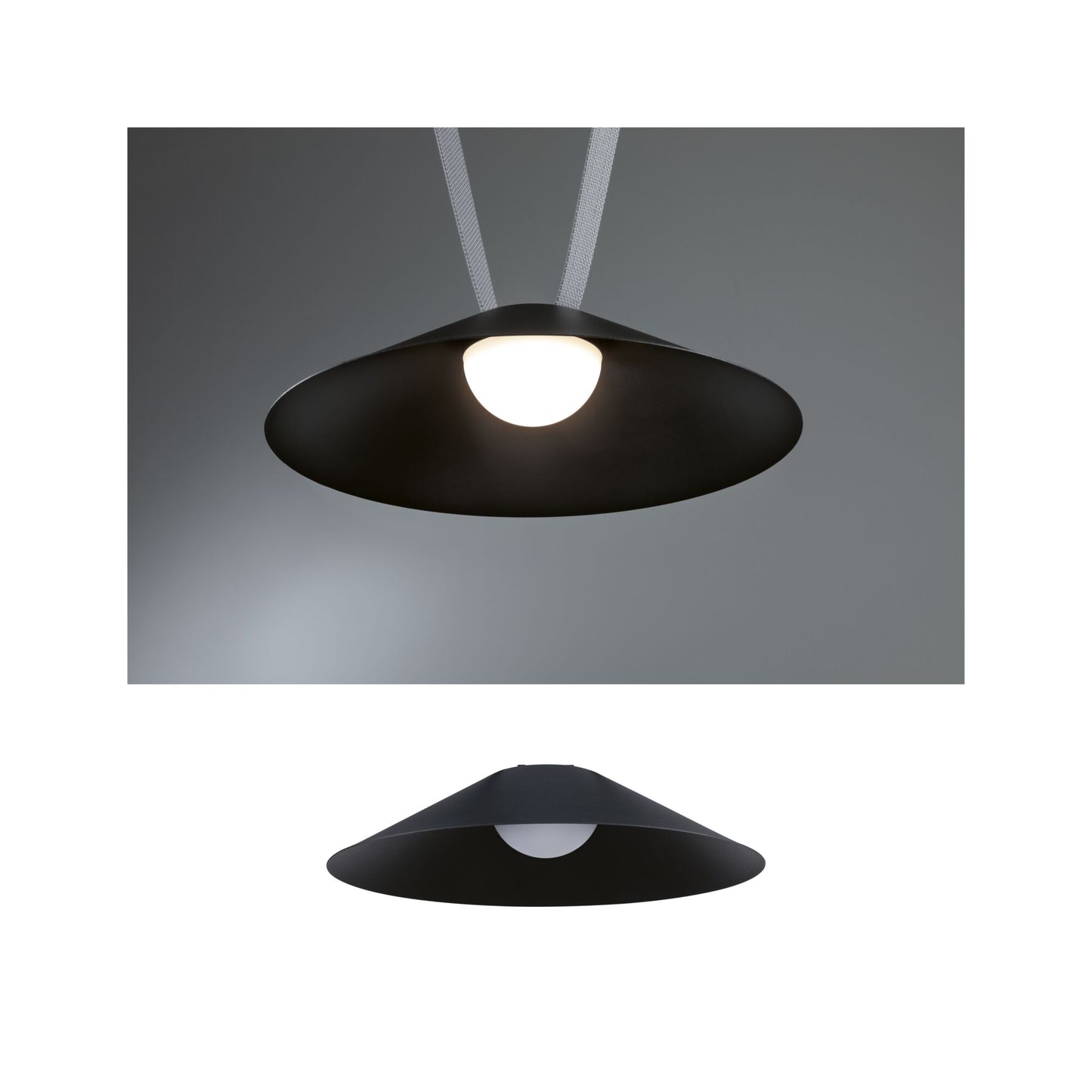 Paulmann ULine LED Pendelleuchte Cone 350mm 12W Schwarz