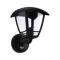 Paulmann Außenwandleuchte Classic Curved mit Bewegungsmelder IP44 eckig 164x180mm  max. 12W  230V  Schwarz Kunststoff