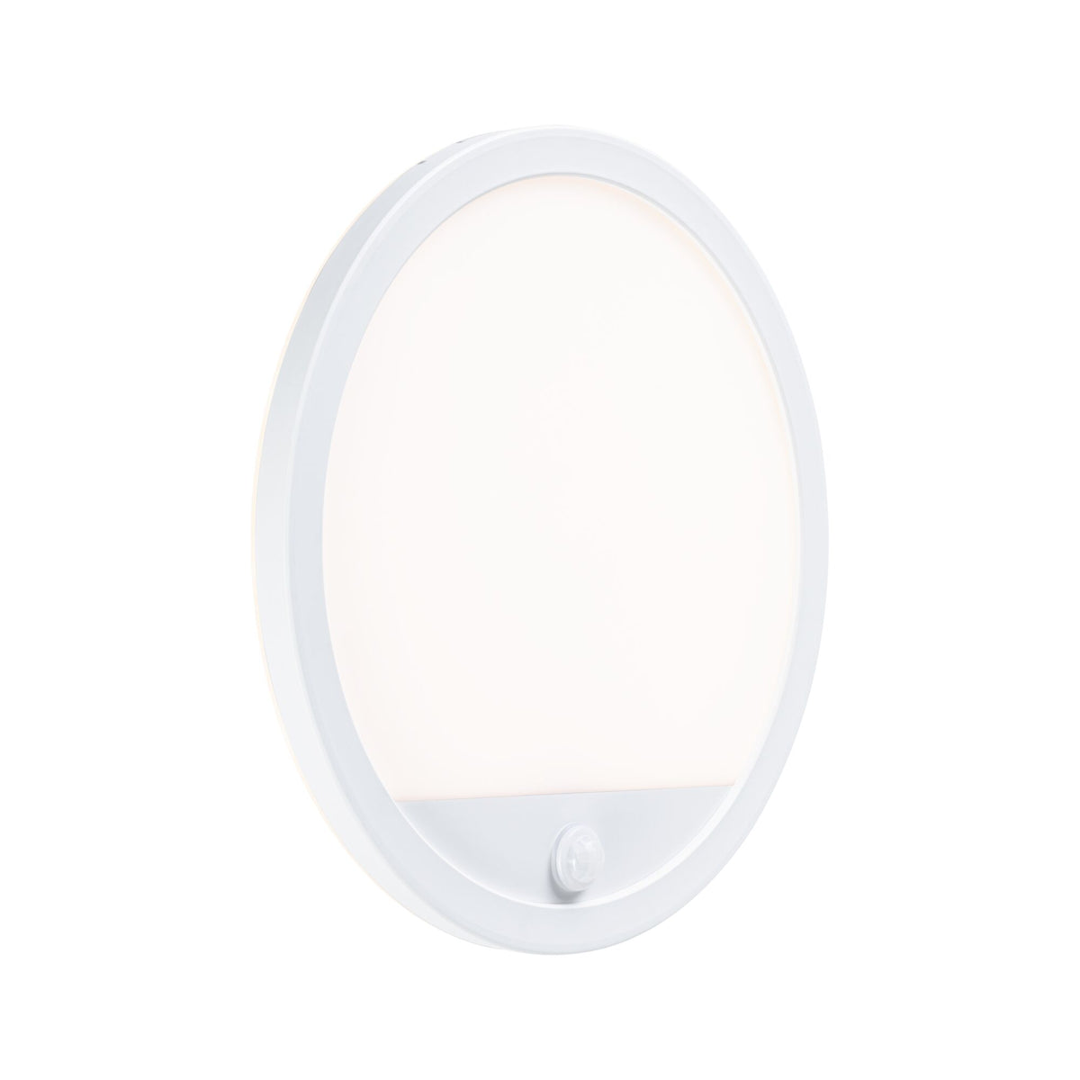 Paulmann LED Außenpanel Lamina mit Bewegungsmelder IP44 rund 280mm 1200lm 14,5W 3000K  Weiß mit Hintergrundlicht