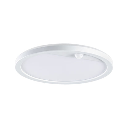 Paulmann LED Außenpanel Lamina mit Bewegungsmelder IP44 rund 280mm 1200lm 14,5W 3000K  Weiß mit Hintergrundlicht