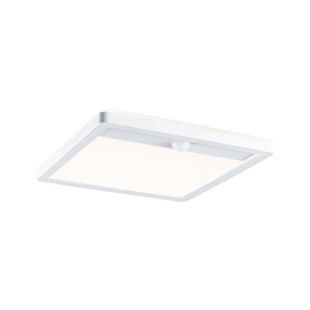 Paulmann LED Außenpanel Lamina mit Bewegungsmelder IP44 eckig 250x250mm 950lm 14,5W 3000K  Weiß mit Hintergrundlicht