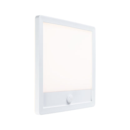 Paulmann LED Außenpanel Lamina mit Bewegungsmelder IP44 eckig 250x250mm 950lm 14,5W 3000K  Weiß mit Hintergrundlicht