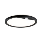 Paulmann LED Außenpanel Lamina mit Bewegungsmelder IP44 rund 280mm 1200lm 14,5W 3000K  Schwarz mit Hintergrundlicht