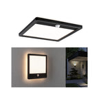 Paulmann LED Außenpanel Lamina mit Bewegungsmelder IP44 eckig 250x250mm 950lm 14,5W 3000K  Schwarz mit Hintergrundlicht