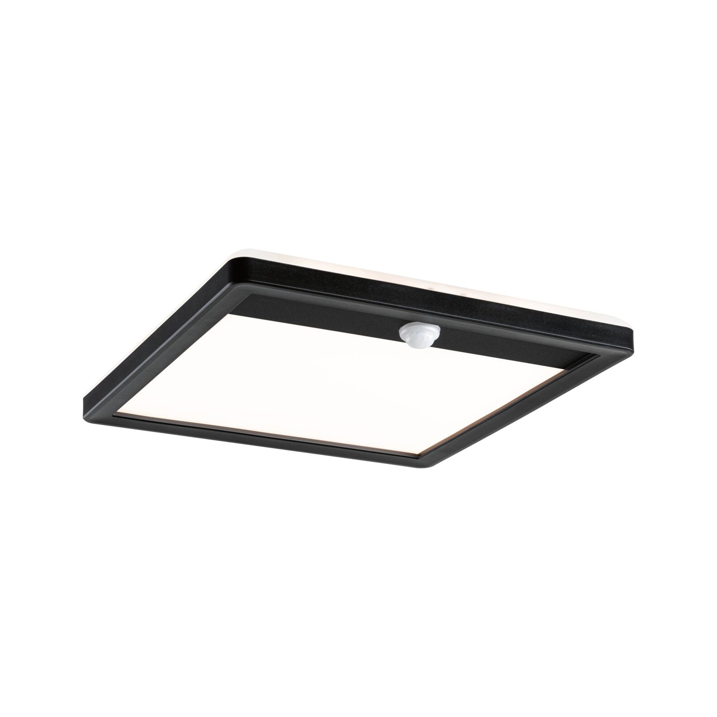 Paulmann LED Außenpanel Lamina mit Bewegungsmelder IP44 eckig 250x250mm 950lm 14,5W 3000K  Schwarz mit Hintergrundlicht