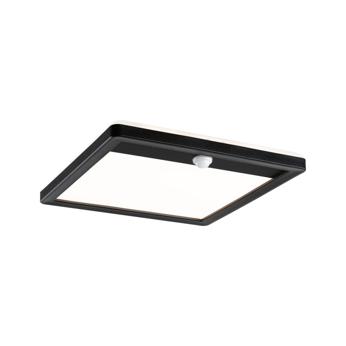 Paulmann LED Außenpanel Lamina mit Bewegungsmelder IP44 eckig 250x250mm 950lm 14,5W 3000K  Schwarz mit Hintergrundlicht