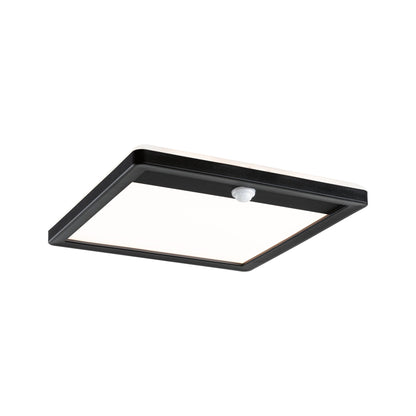 Paulmann LED Außenpanel Lamina mit Bewegungsmelder IP44 eckig 250x250mm 950lm 14,5W 3000K  Schwarz mit Hintergrundlicht