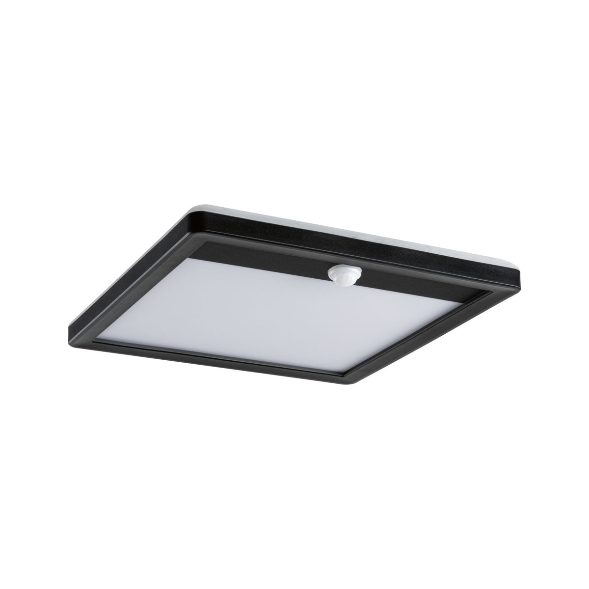 Paulmann LED Außenpanel Lamina mit Bewegungsmelder IP44 eckig 250x250mm 950lm 14,5W 3000K  Schwarz mit Hintergrundlicht