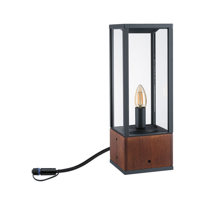 Paulmann Plug & Shine Pollerleuchte Venea IP44 1900K 2W   Holz