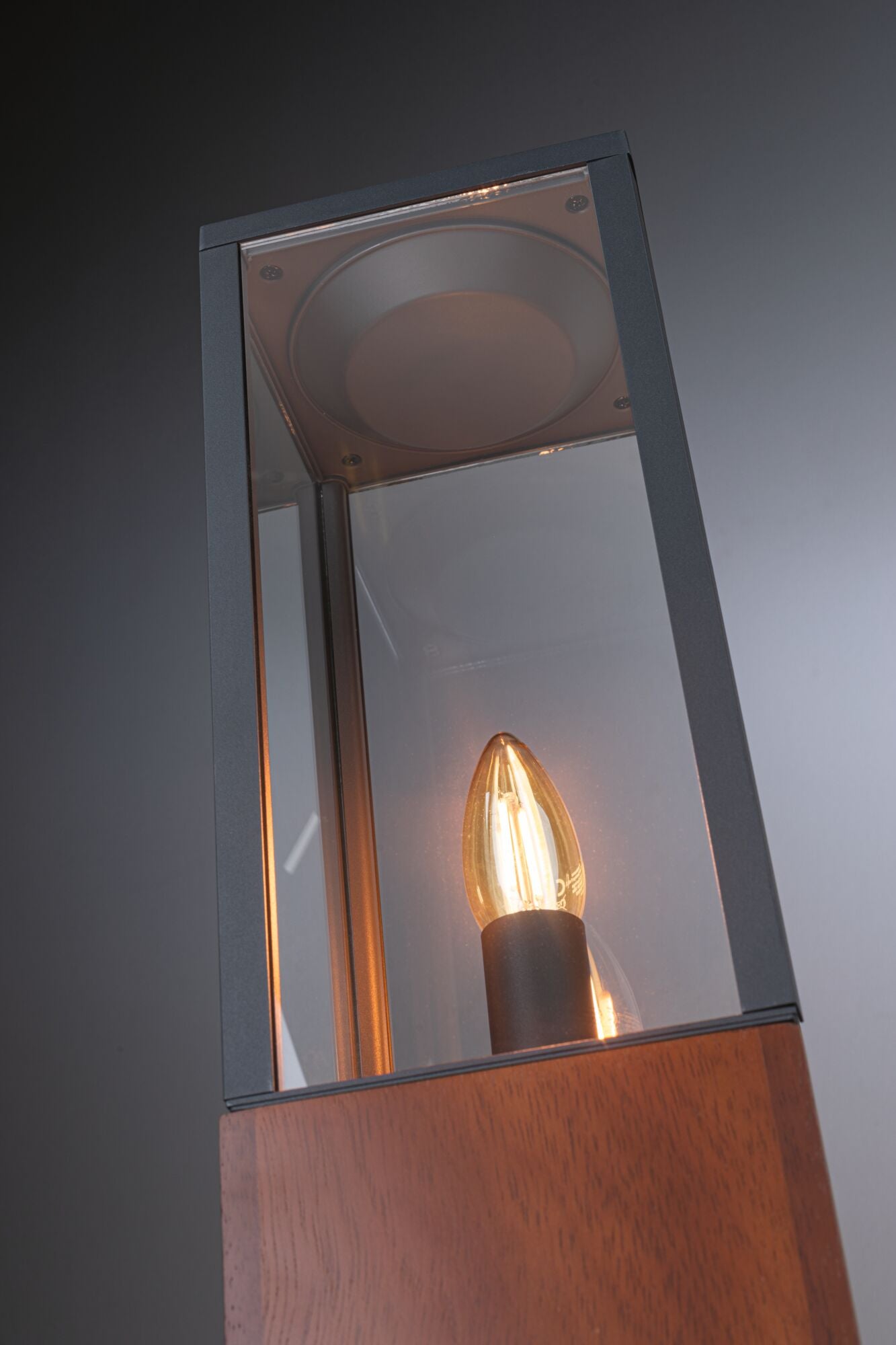 Paulmann Plug & Shine Pollerleuchte Venea IP44 1900K 2W   Holz