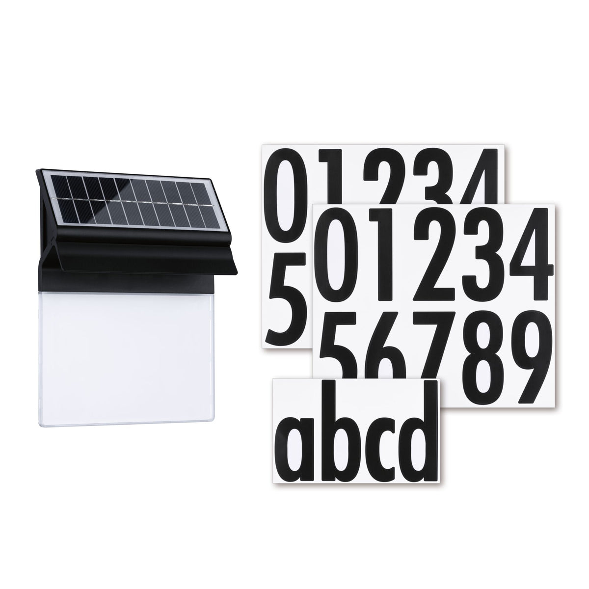 Paulmann Solar LED Hausnummernleuchte IP44 3000K 14lm Schwarz