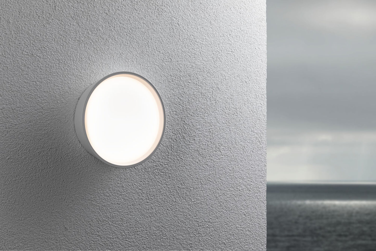 Paulmann LED Außenwandleuchte Platomo IP44 rund 180mm 3000K 14,5W 1200lm 230V  Weiß Kunststoff