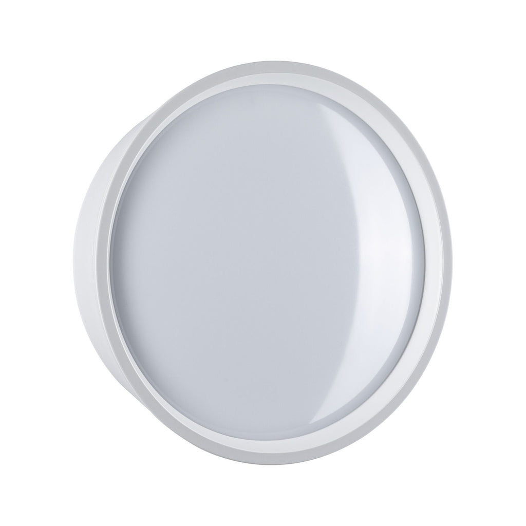 Paulmann LED Außenwandleuchte Platomo IP44 rund 180mm 3000K 14,5W 1200lm 230V  Weiß Kunststoff