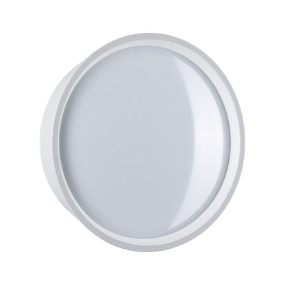 Paulmann LED Außenwandleuchte Platomo IP44 rund 180mm 3000K 14,5W 1200lm 230V  Weiß Kunststoff