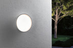 Paulmann LED Außenwandleuchte Platomo IP44 rund 180mm 3000K 14,5W 1200lm 230V  Weiß Kunststoff