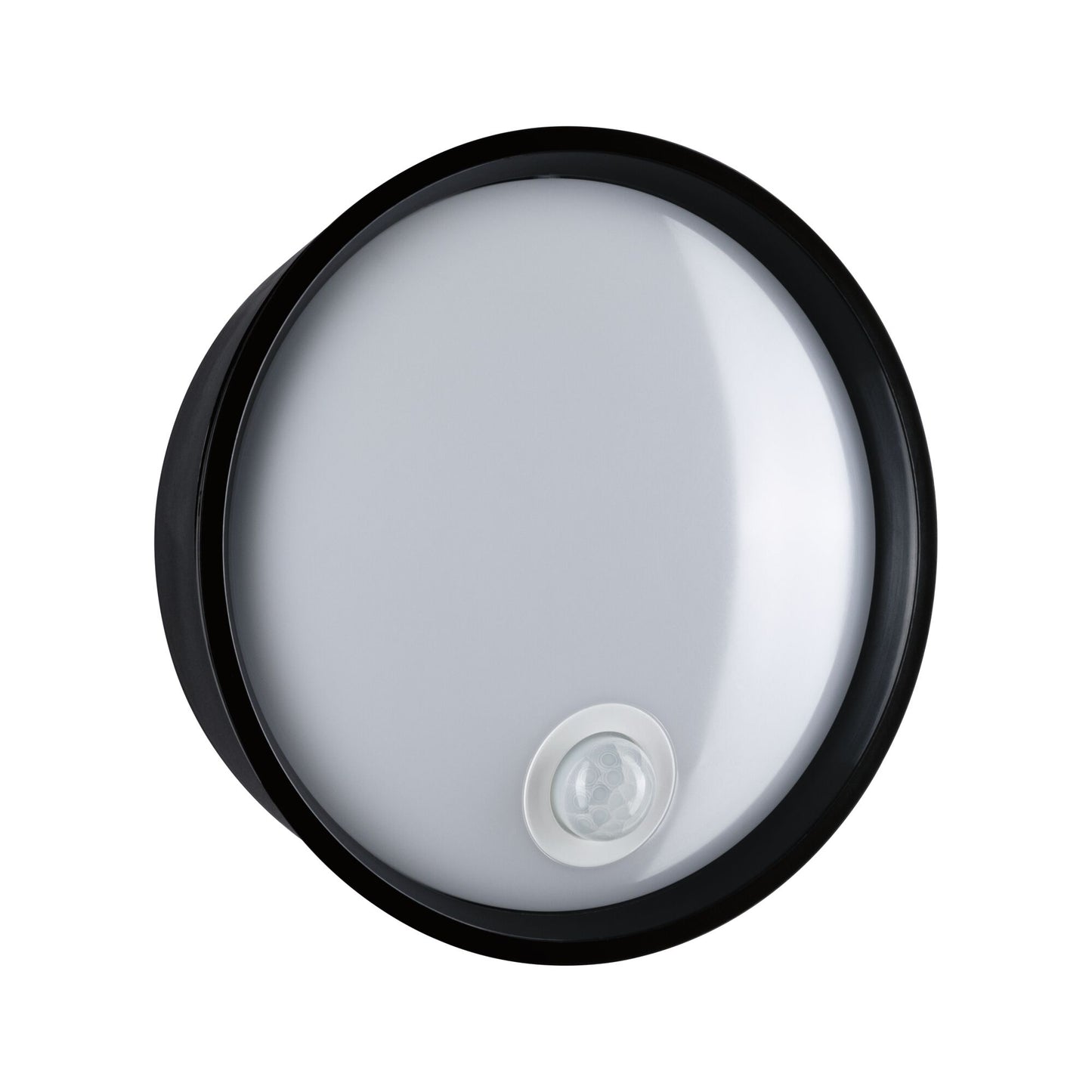 Paulmann LED Außenwandleuchte Platomo IP44 rund 180mm 3000K 14,5W 1200lm 230V  Schwarz Kunststoff