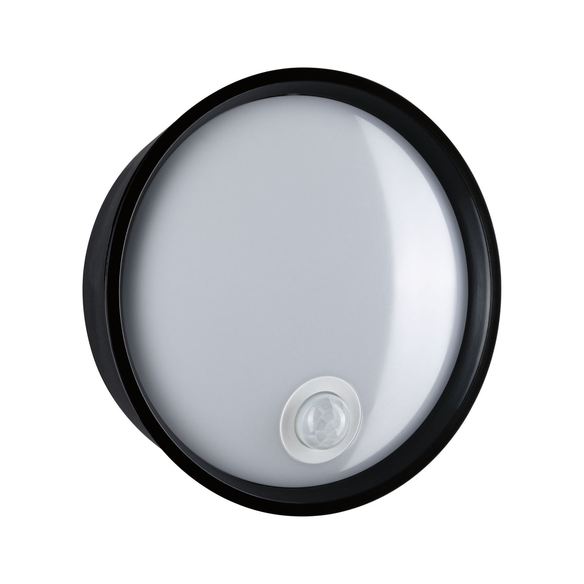 Paulmann LED Außenwandleuchte Platomo IP44 rund 180mm 3000K 14,5W 1200lm 230V  Schwarz Kunststoff