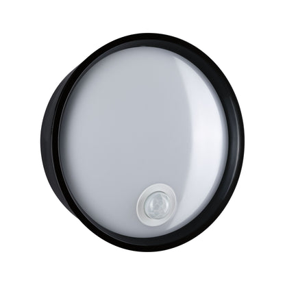 Paulmann LED Außenwandleuchte Platomo IP44 rund 180mm 3000K 14,5W 1200lm 230V  Schwarz Kunststoff