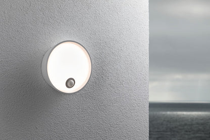 Paulmann LED Außenwandleuchte Platomo IP44 rund 180mm 3000K 14,5W 1200lm 230V  Weiß Kunststoff