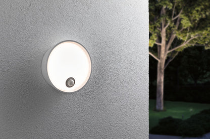 Paulmann LED Außenwandleuchte Platomo IP44 rund 180mm 3000K 14,5W 1200lm 230V  Weiß Kunststoff